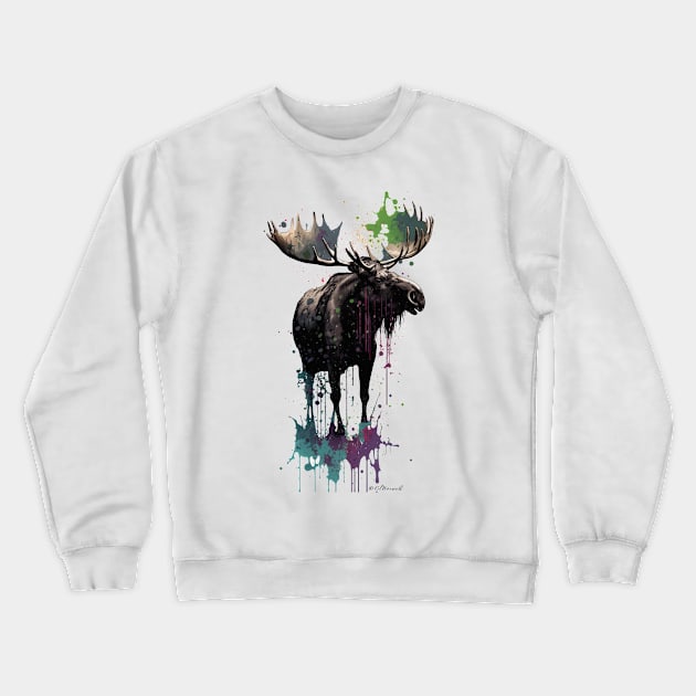 Trophy Bull Moose Crewneck Sweatshirt by Urban Archeology Shop Gallery